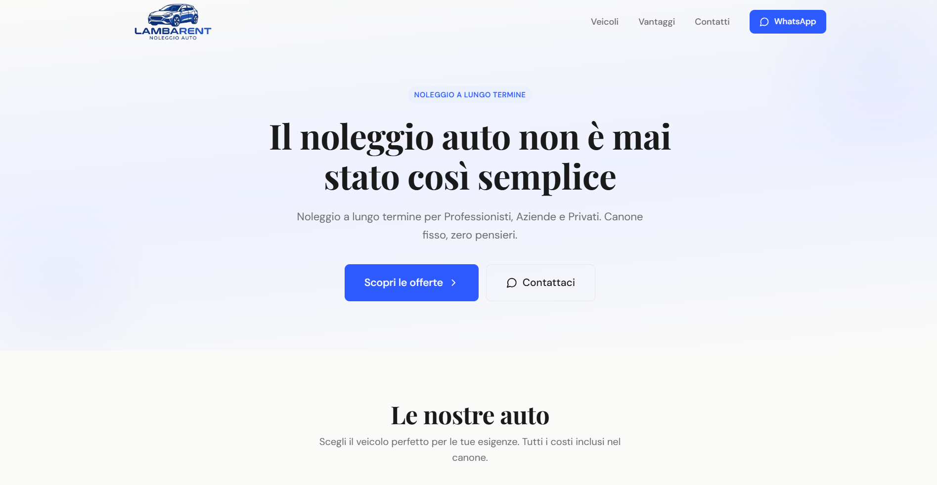 lambarent.it, sito moderno e gestionale privato