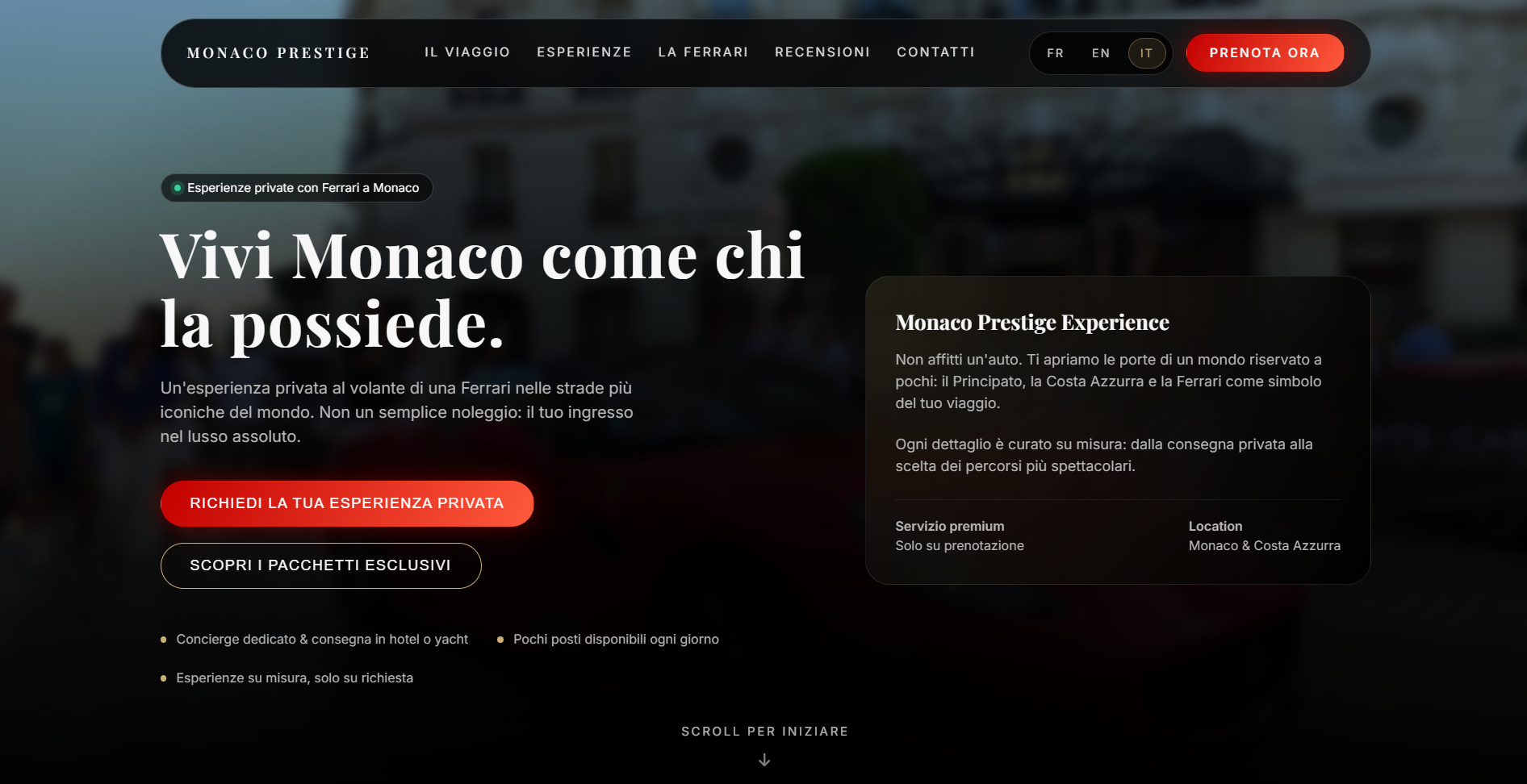 Monaco Rent, noleggio di lusso per clientela internazionale